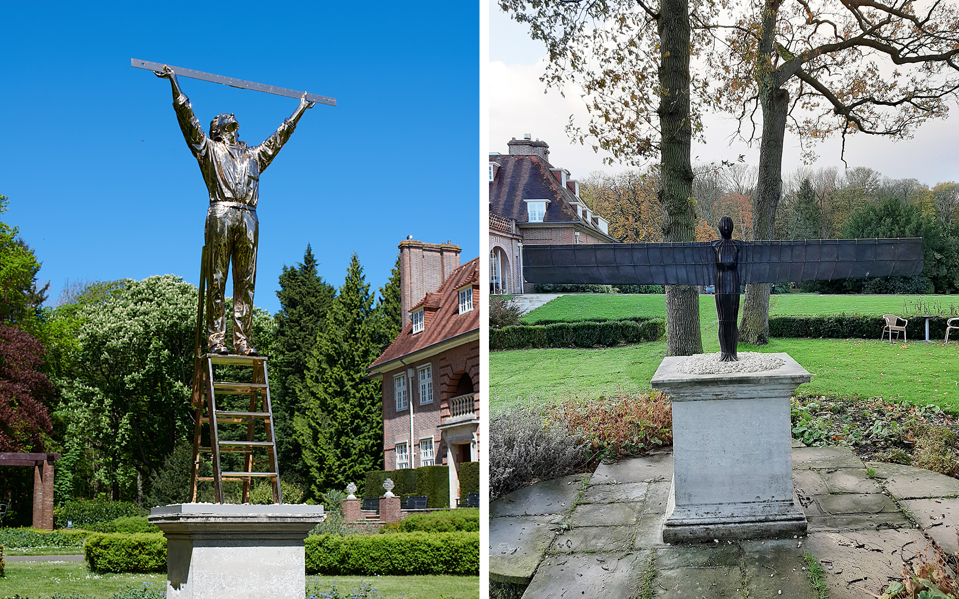 Beelden van Jan Fabre en Antony Gormley 